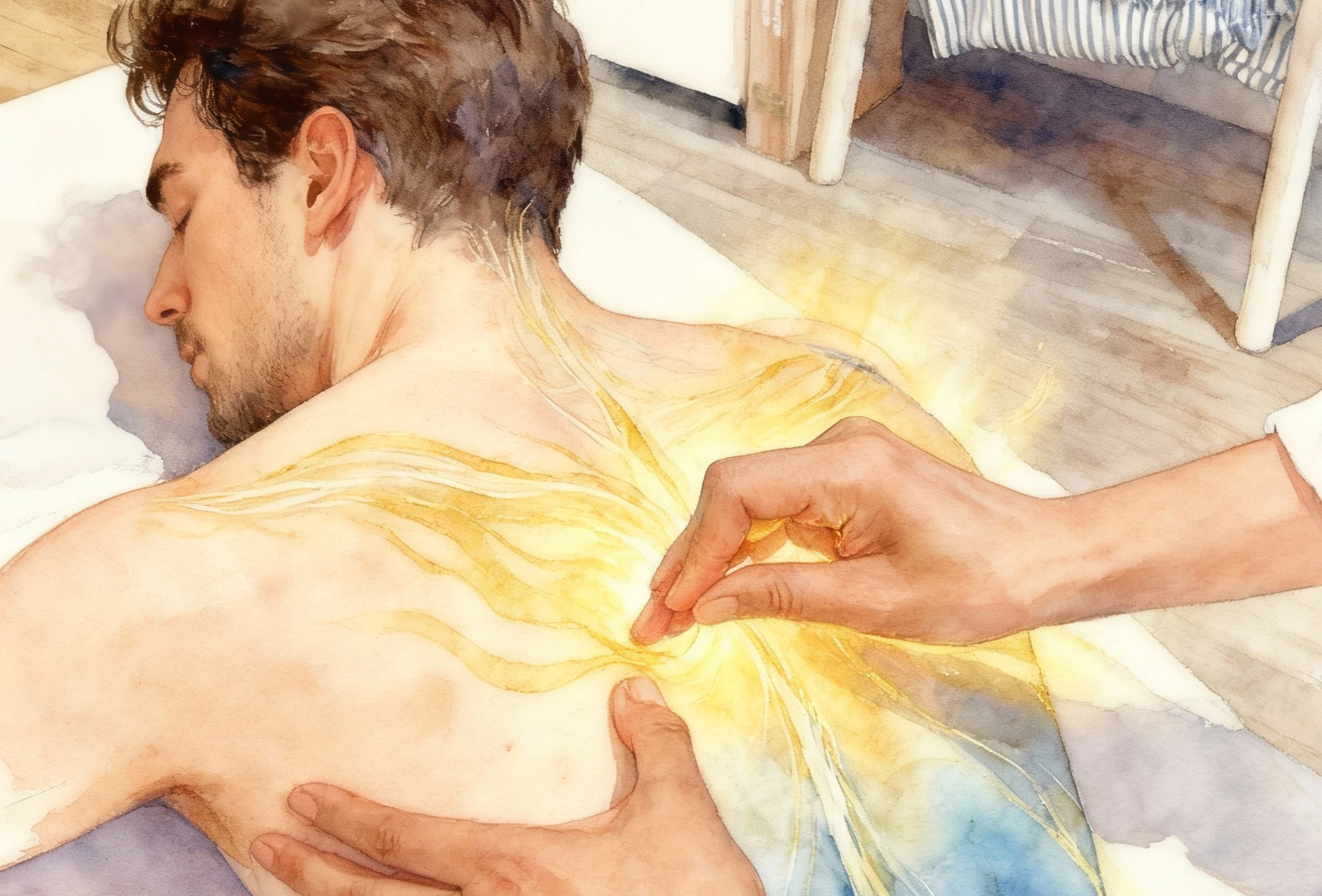 Thoracic regulation and heart rhythm Fasciapuncture clinical case