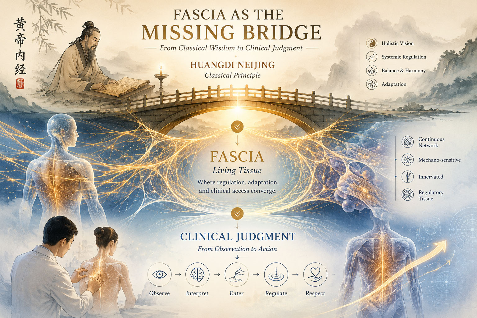 Fascia as the Missing Bridge - from Huangdi Neijing to clinical judgment