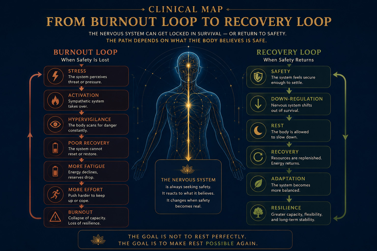 When rest feels unsafe nervous system behind burnout Fasciapuncture clinical thinking